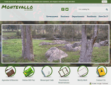 Tablet Screenshot of cityofmontevallo.com